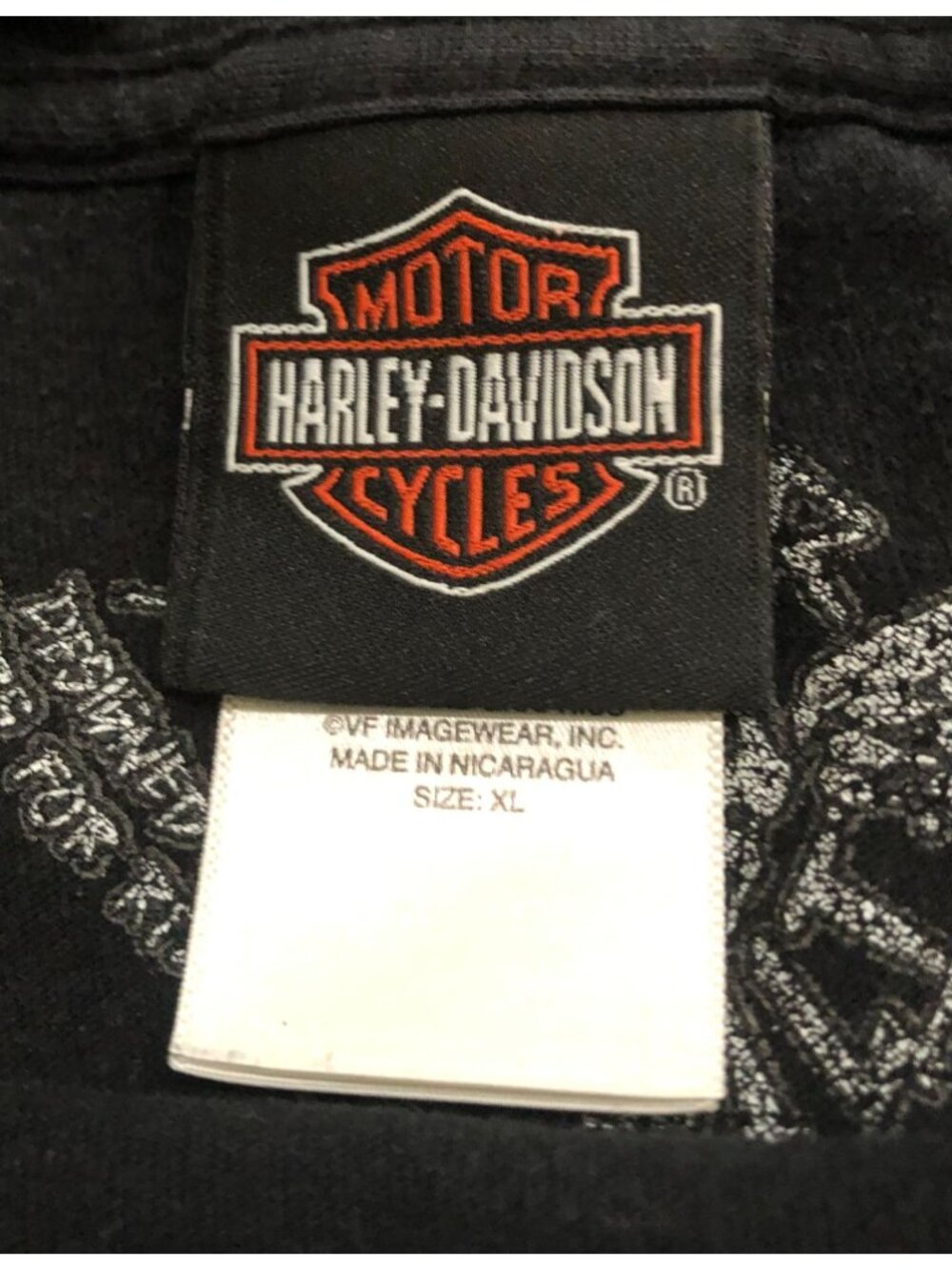 Harley Davidson Las Vegas Nevada Mens XL Black Double Sided Tee T Shirt - Picture 4 of 6